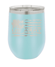 Load image into Gallery viewer, Army Flag Laser Engraved Wine Tumbler (Etched)
