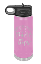 Load image into Gallery viewer, Life Is Better In Flip Flops Laser Engraved Water Bottle (Etched)
