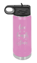 Load image into Gallery viewer, Live Laugh Love Laser Engraved Water Bottle

