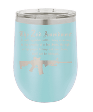 Load image into Gallery viewer, 2nd Amendment Laser Engraved Wine Tumbler (Etched)
