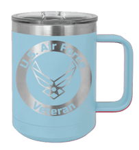 Load image into Gallery viewer, Air Force Veteran Laser Engraved Mug (Etched)

