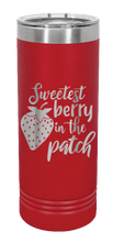 Load image into Gallery viewer, Sweetest Berry In The Patch Laser Engraved Skinny Tumbler (Etched)
