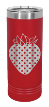Load image into Gallery viewer, Strawberry Laser Engraved Skinny Tumbler (Etched)
