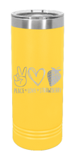 Load image into Gallery viewer, Peace Love Strawberry Laser Engraved Skinny Tumbler (Etched)
