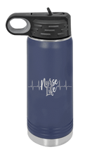 Load image into Gallery viewer, Nurse Life Laser Engraved Water Bottle (Etched)

