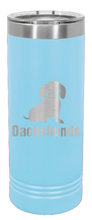 Load image into Gallery viewer, Dachshunds Laser Engraved Skinny Tumbler (Etched)
