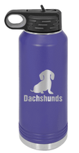 Load image into Gallery viewer, Dachshunds Laser Engraved Water Bottle (Etched)
