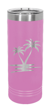 Load image into Gallery viewer, Palm Trees Laser Engraved Skinny Tumbler (Etched)
