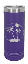 Load image into Gallery viewer, Palm Trees 3 Laser Engraved Skinny Tumbler (Etched)
