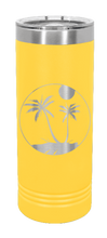 Load image into Gallery viewer, Palm Trees 3 Laser Engraved Skinny Tumbler (Etched)
