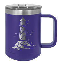Load image into Gallery viewer, Lighthouse Laser Engraved Mug (Etched)
