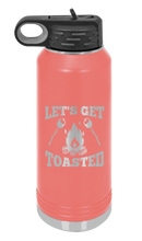 Load image into Gallery viewer, Let&#39;s Get Toasted Laser Engraved Water Bottle (Etched)
