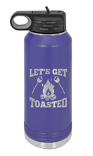 Load image into Gallery viewer, Let&#39;s Get Toasted Laser Engraved Water Bottle (Etched)
