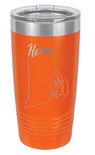 Load image into Gallery viewer, Rhode Island Home Laser Engraved Tumbler (Etched)
