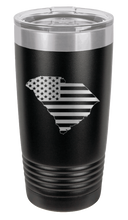 Load image into Gallery viewer, South Carolina State American Flag Laser Engraved Tumbler (Etched)
