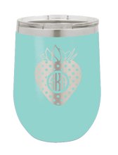 Load image into Gallery viewer, Strawberry Monogram (Customizable) Laser Engraved Wine Tumbler (Etched)
