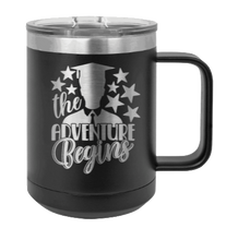 Load image into Gallery viewer, The Adventure Begins 2 Laser Engraved  Mug (Etched)
