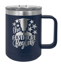 Load image into Gallery viewer, The Adventure Begins 2 Laser Engraved  Mug (Etched)

