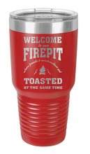 Load image into Gallery viewer, Welcome to our Firepit Laser Engraved Tumbler (Etched)

