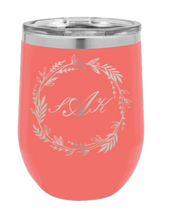 Load image into Gallery viewer, Wreath 4 - Customizable Laser Engraved Wine Tumbler (Etched)
