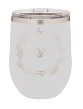 Load image into Gallery viewer, Wreath 4 - Customizable Laser Engraved Wine Tumbler (Etched)
