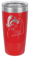 Load image into Gallery viewer, Nurse Life Girl Laser Engraved Tumbler (Etched)
