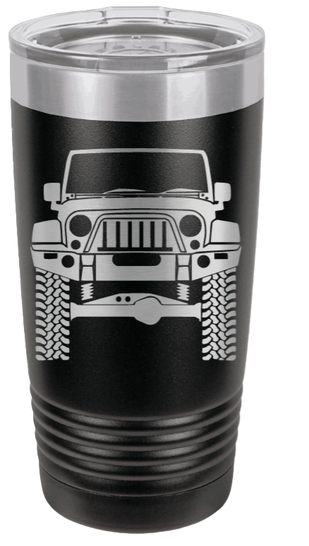 Jeep tumbler with removable silicone sleeve – American Etch LLC