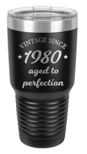 Load image into Gallery viewer, Aged to Perfection - Customizable Laser Engraved Tumbler (Etched)
