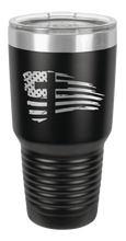 Load image into Gallery viewer, Cross Flag 2 Laser Engraved Tumbler (Etched)
