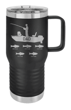 Load image into Gallery viewer, Dad Fishing Customizable Laser Engraved Mug (Etched)
