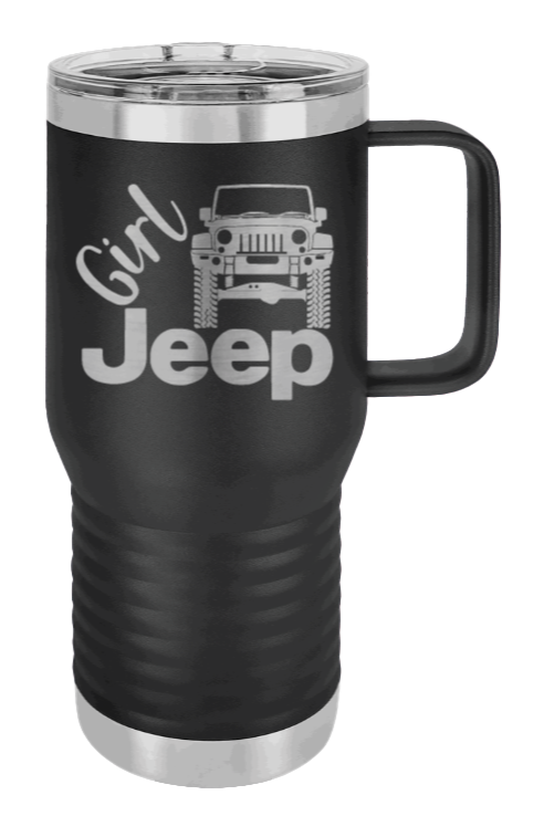 Girl Jeep JK Laser Engraved Mug (Etched)