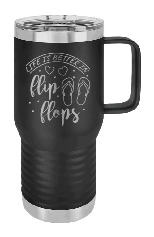Life is Better in Flip Flops Laser Engraved Mug (Etched)