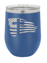 Load image into Gallery viewer, Cross Flag 2 Laser Engraved Wine Tumbler (Etched)

