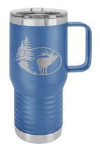 Load image into Gallery viewer, Elk and Trees Laser Engraved Mug (Etched)
