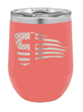 Load image into Gallery viewer, Cross Flag 2 Laser Engraved Wine Tumbler (Etched)
