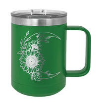 Load image into Gallery viewer, Sunflower Moon Laser Engraved Mug (Etched)
