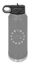 Load image into Gallery viewer, 1776 Patriotic Water Bottle Laser Engraved (Etched)
