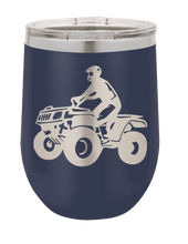 Load image into Gallery viewer, 4 Wheeler Laser Engraved Wine Tumbler (Etched)
