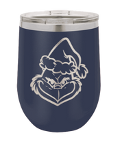 Load image into Gallery viewer, Grinch Laser Engraved Wine Tumbler (Etched)
