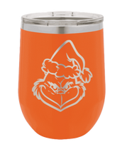 Load image into Gallery viewer, Grinch Laser Engraved Wine Tumbler (Etched)
