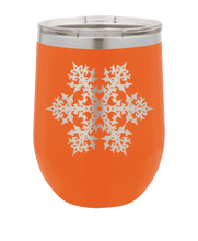 Load image into Gallery viewer, Snowflake Laser Engraved Wine Tumbler (Etched)
