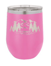 Load image into Gallery viewer, Mountains Laser Engraved Wine Tumbler (Etched)
