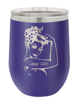 Load image into Gallery viewer, Jeep Girl Laser Engraved  Wine Tumbler (Etched)
