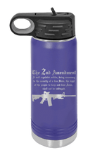 Load image into Gallery viewer, 2nd Amendment Water Bottle Laser Engraved (Etched)
