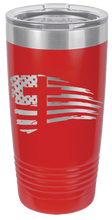 Load image into Gallery viewer, Cross Flag 2 Laser Engraved Tumbler (Etched)
