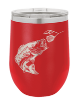 Load image into Gallery viewer, Bass Laser Engraved Wine Tumbler (Etched)
