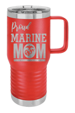 Load image into Gallery viewer, Proud U.S. Marine Corps Mom Laser Engraved Mug (Etched)
