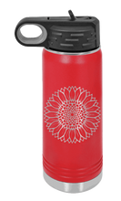 Load image into Gallery viewer, Sunflower Laser Engraved Water Bottle (Etched)
