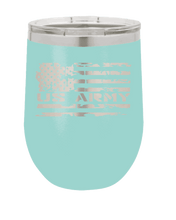 Load image into Gallery viewer, Army Flag Laser Engraved Wine Tumbler (Etched)
