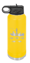 Load image into Gallery viewer, Dad Fishing - Customizable - Laser Engraved Water Bottle  (Etched)
